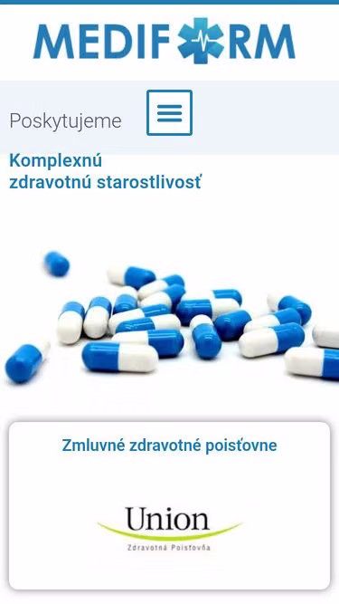 Screenshot of mediform.sk