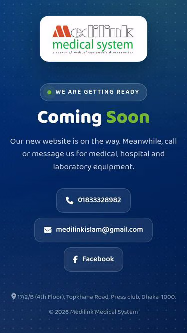 Screenshot of medilink.bd
