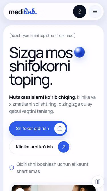 Screenshot of medilink.uz