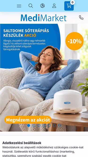 Screenshot of medimarket.hu