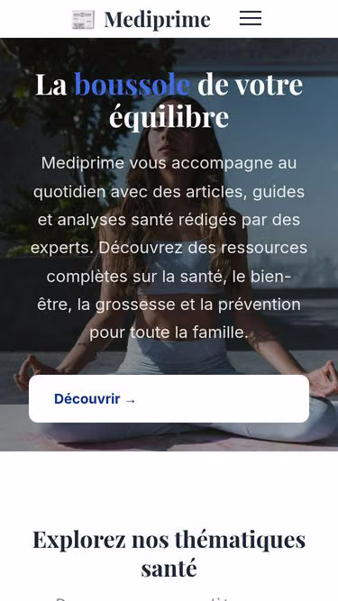 Screenshot of mediprime.fr
