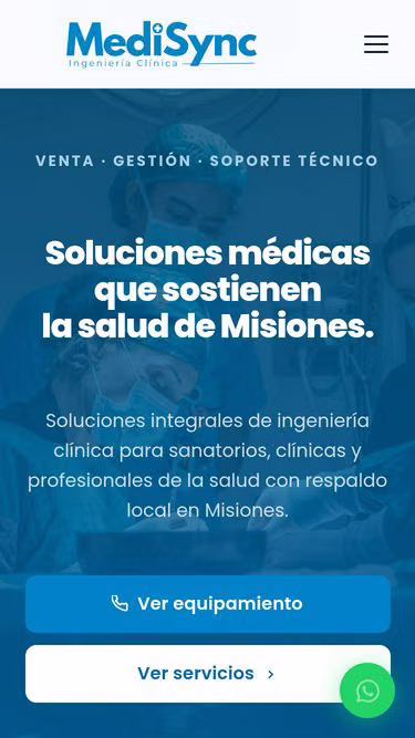 Screenshot of medisync.com.ar
