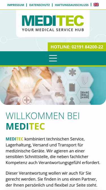 Screenshot of meditec.biz