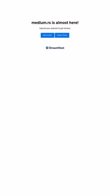 Screenshot of medium.rs