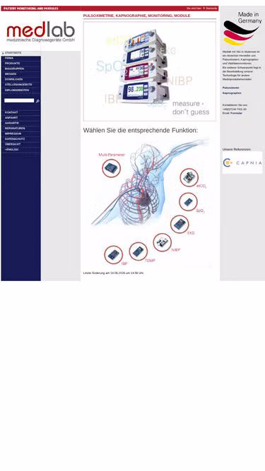 Screenshot of medlab.eu