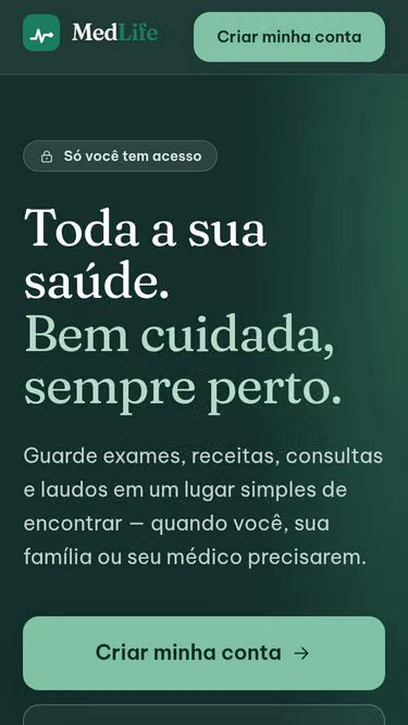 Screenshot of medlife.app.br