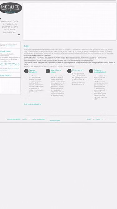 Screenshot of medlife.fr