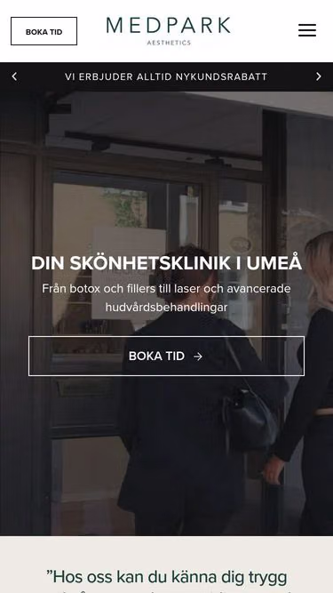 Screenshot of medpark.se