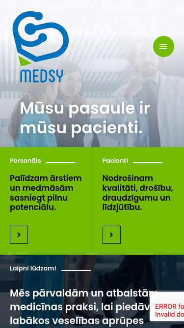 Screenshot of medsy.lv