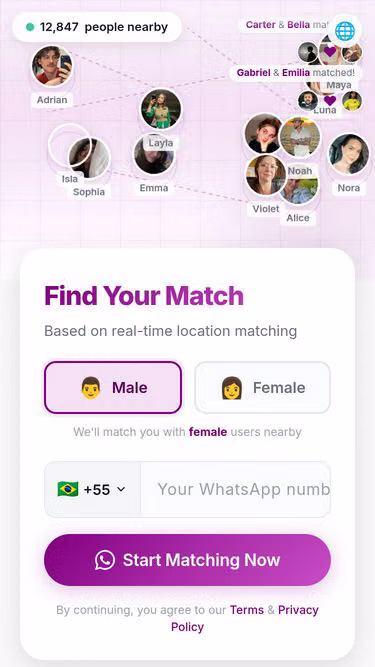 Screenshot of meetu.live
