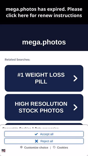 Screenshot of mega.photos