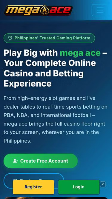 Screenshot of megaace.vu