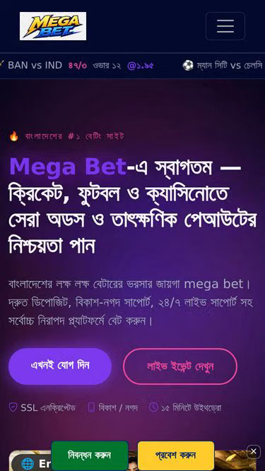 Screenshot of megabet.express