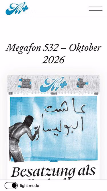 Screenshot of megafon.ch