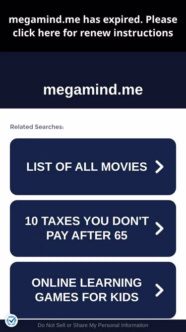 Screenshot of megamind.me