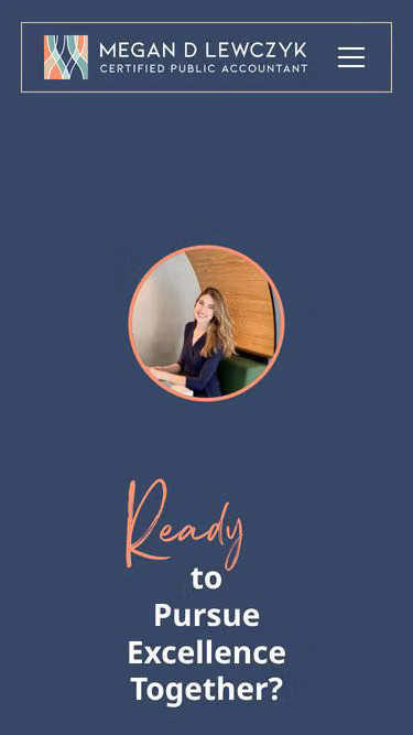 Screenshot of megan.cpa