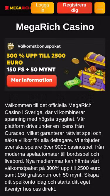 Screenshot of megarich.se