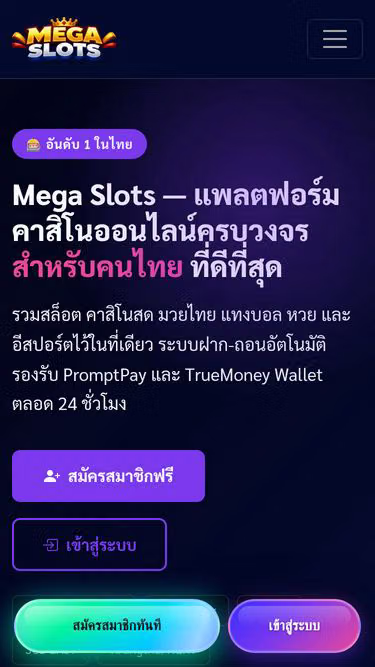 Screenshot of megaslots.wine