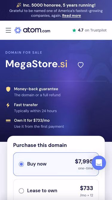 Screenshot of megastore.si