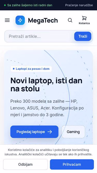 Screenshot of megatech.hr