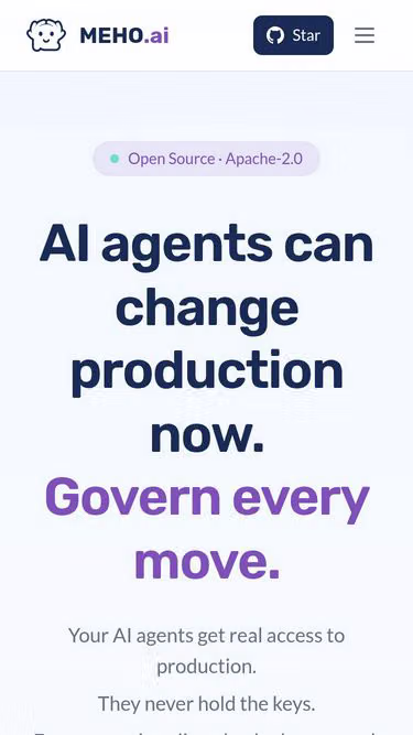 Screenshot of meho.ai