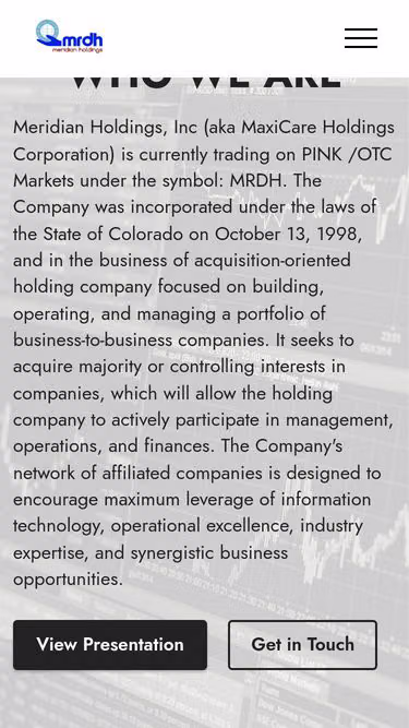 Screenshot of meho.com