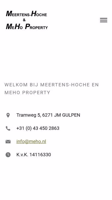 Screenshot of meho.nl