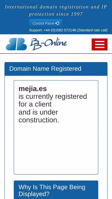Screenshot of mejia.es