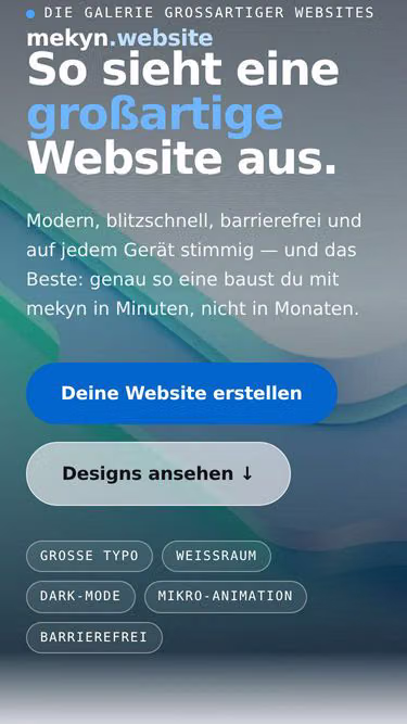 Screenshot of mekyn.website