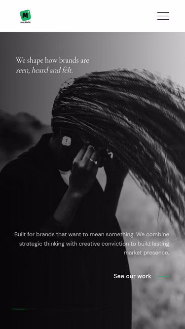 Screenshot of melange.ng