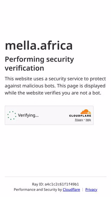 Screenshot of mella.africa