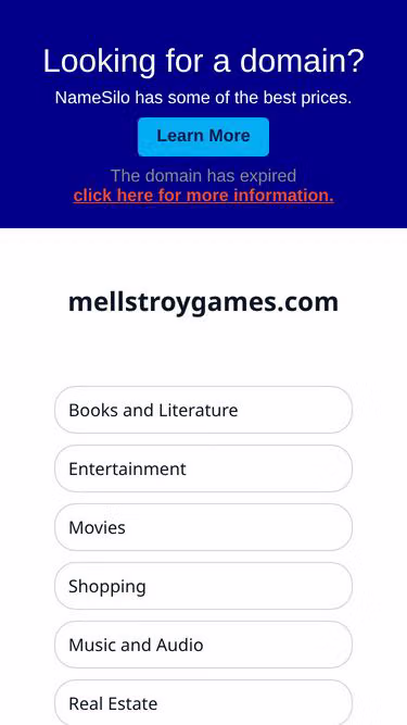 Screenshot of mellstroygames.com