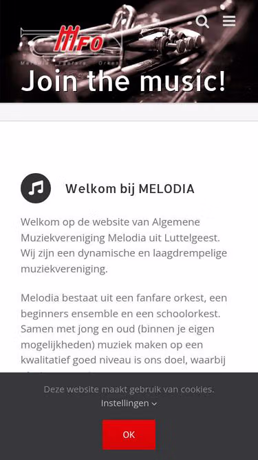 Screenshot of melodia.nl