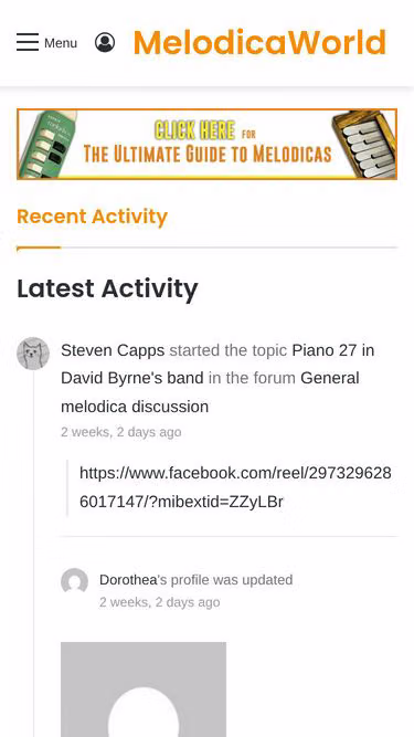 Screenshot of melodica.org