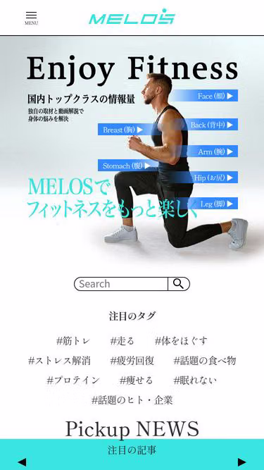 Screenshot of melos.media