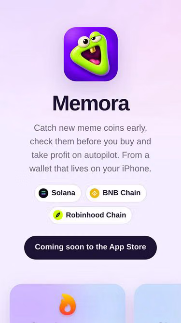 Screenshot of memora.meme