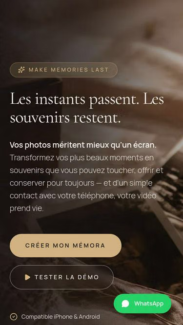 Screenshot of memora.tn
