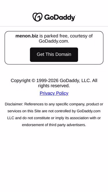 Screenshot of menon.biz
