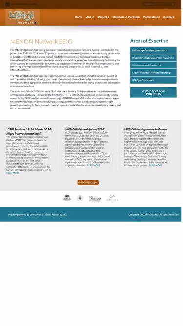 Screenshot of menon.org