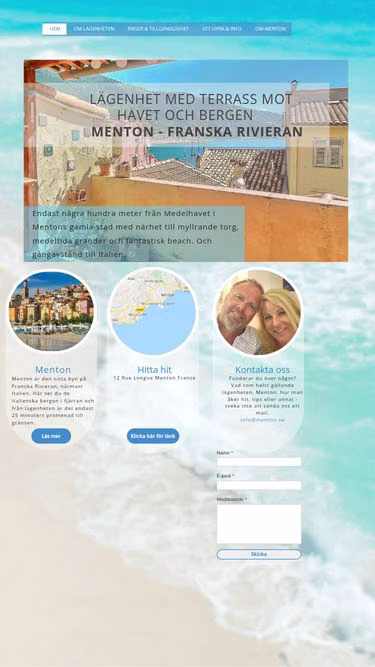 Screenshot of menton.se