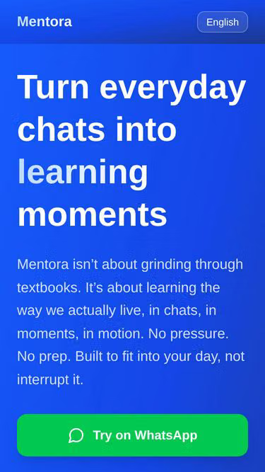 Screenshot of mentora.guru