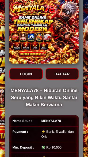Screenshot of menyala78.fit