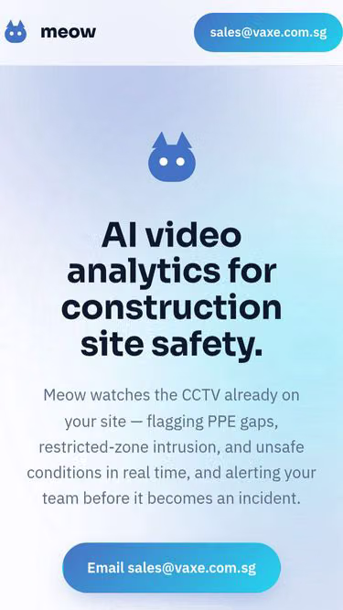 Screenshot of meow.com.sg