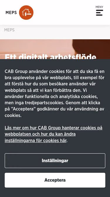 Screenshot of meps.se