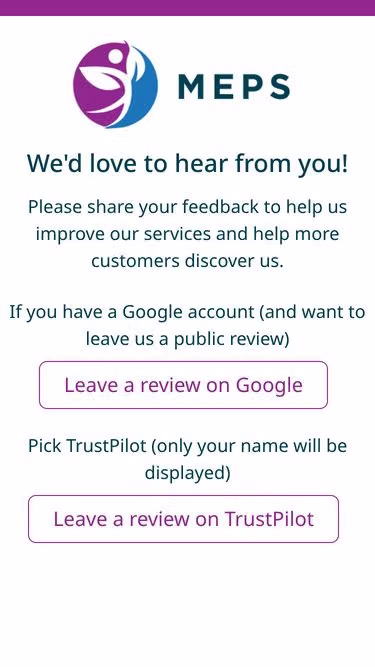 Screenshot of meps.uk