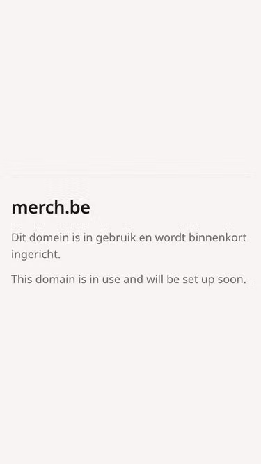 Screenshot of merch.be