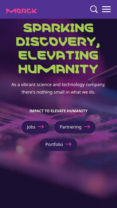 Screenshot of merck.gives