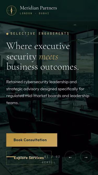 Screenshot of meridianpartners.me