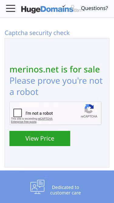 Screenshot of merinos.net