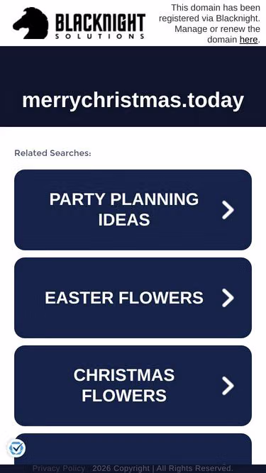 Screenshot of merrychristmas.today